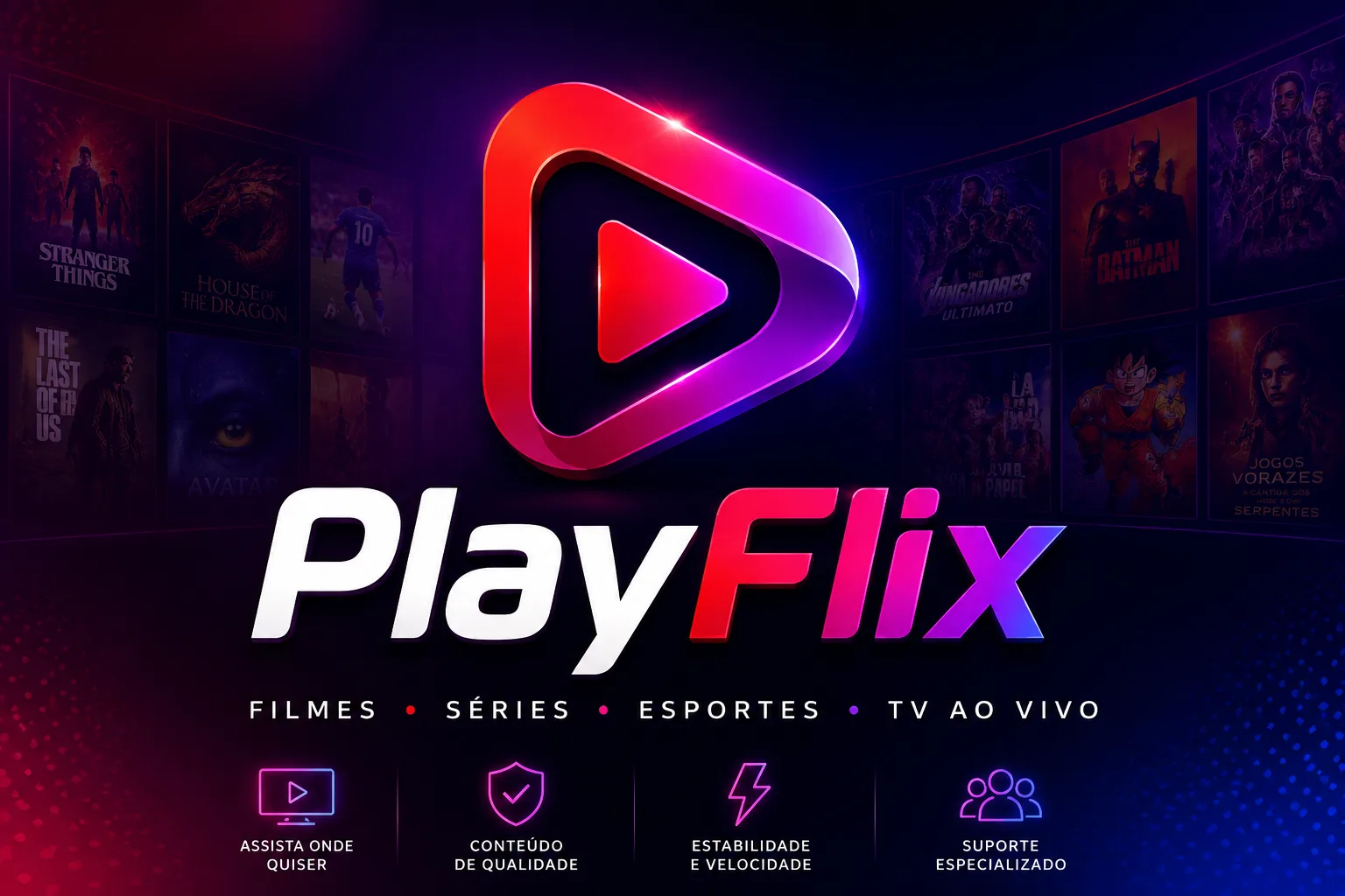 PlayFlix: filmes, séries, esportes e TV ao vivo
